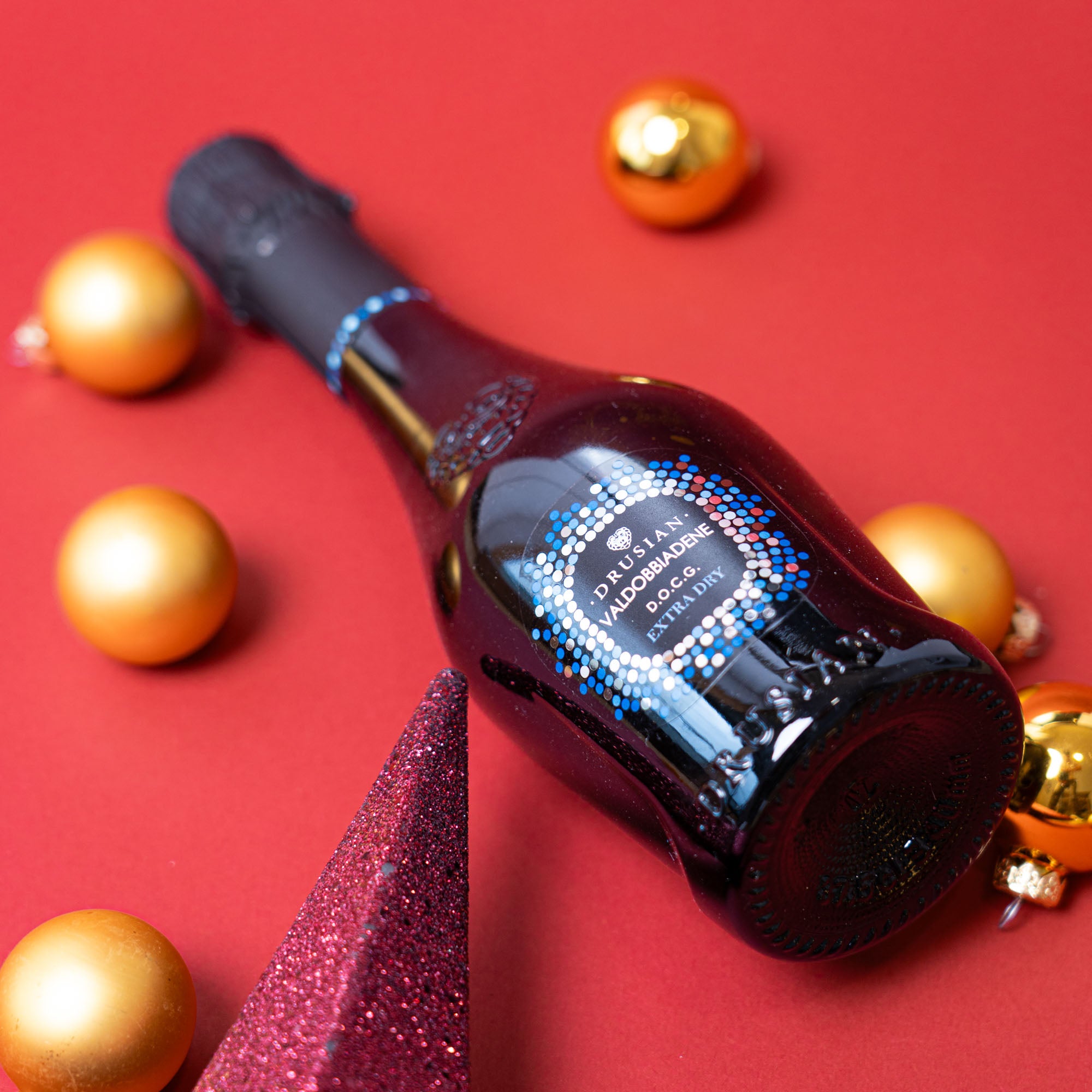 Blaue Prosecco-Freude