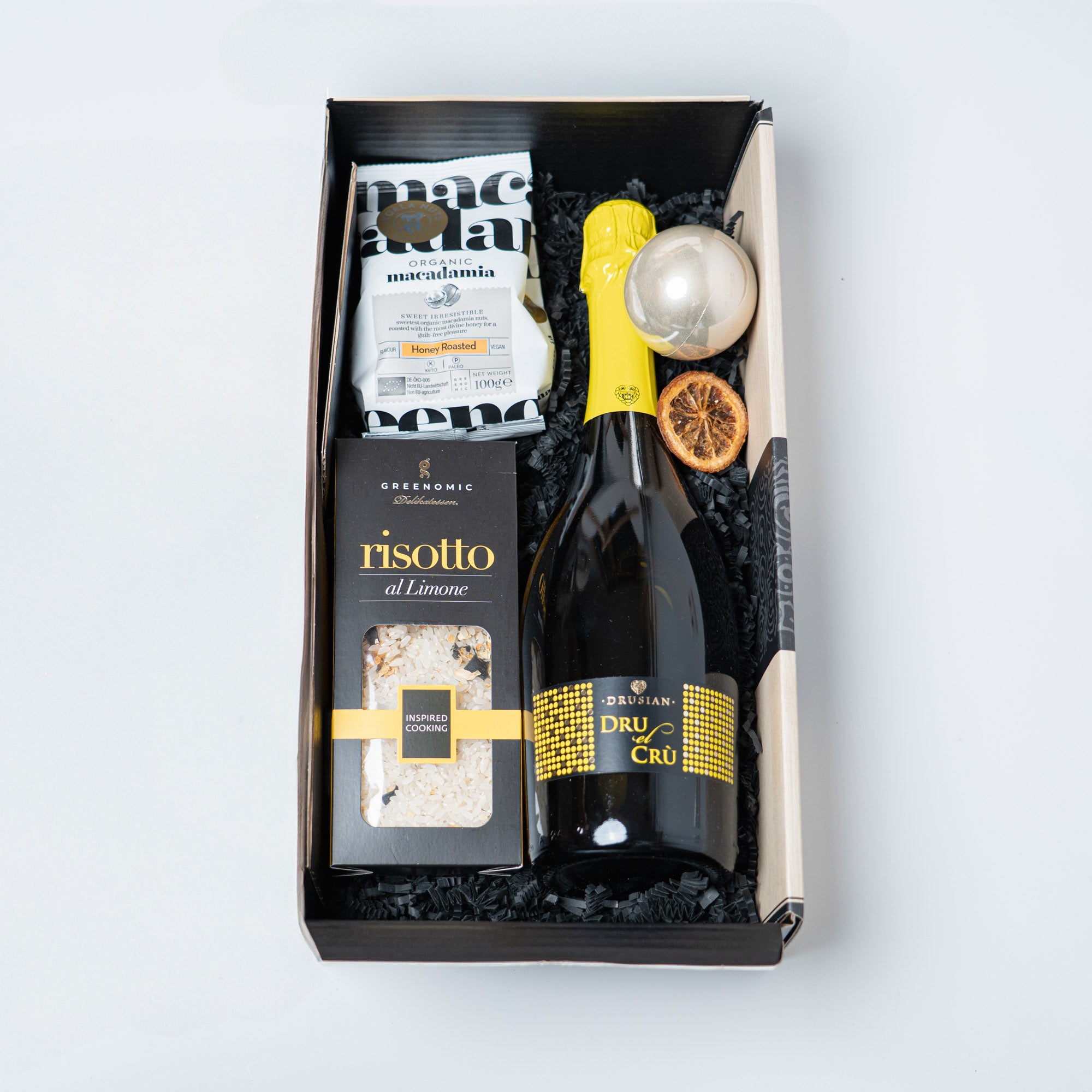 Goldener Proseccozauber mit Risotto