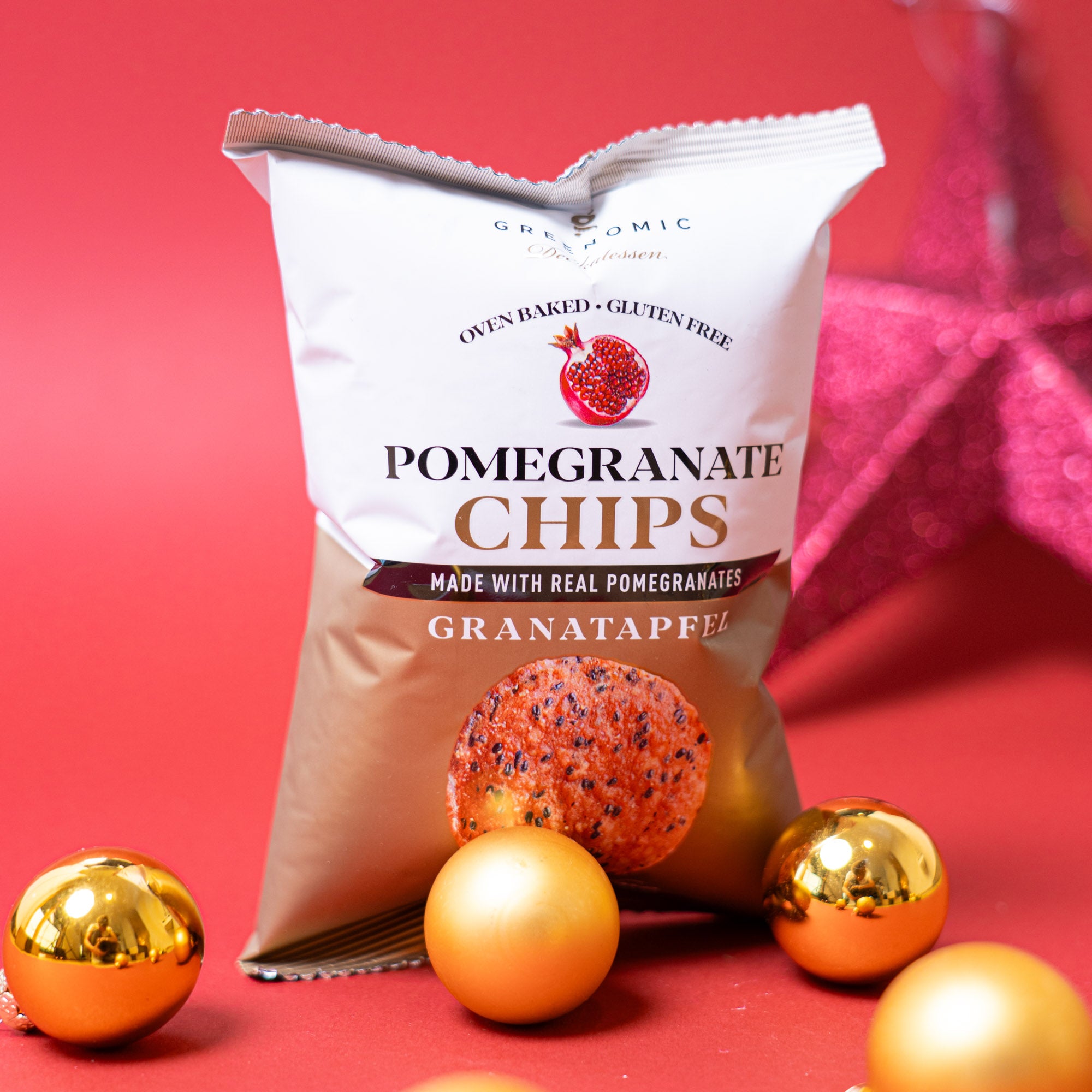 Weihnachtlicher Genusskorb mit Knabberei