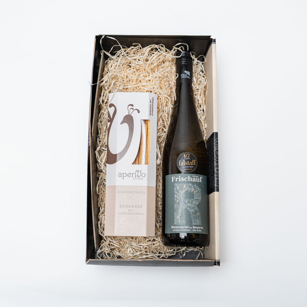 Kleiner Veltliner-Gruß mit Knabberei