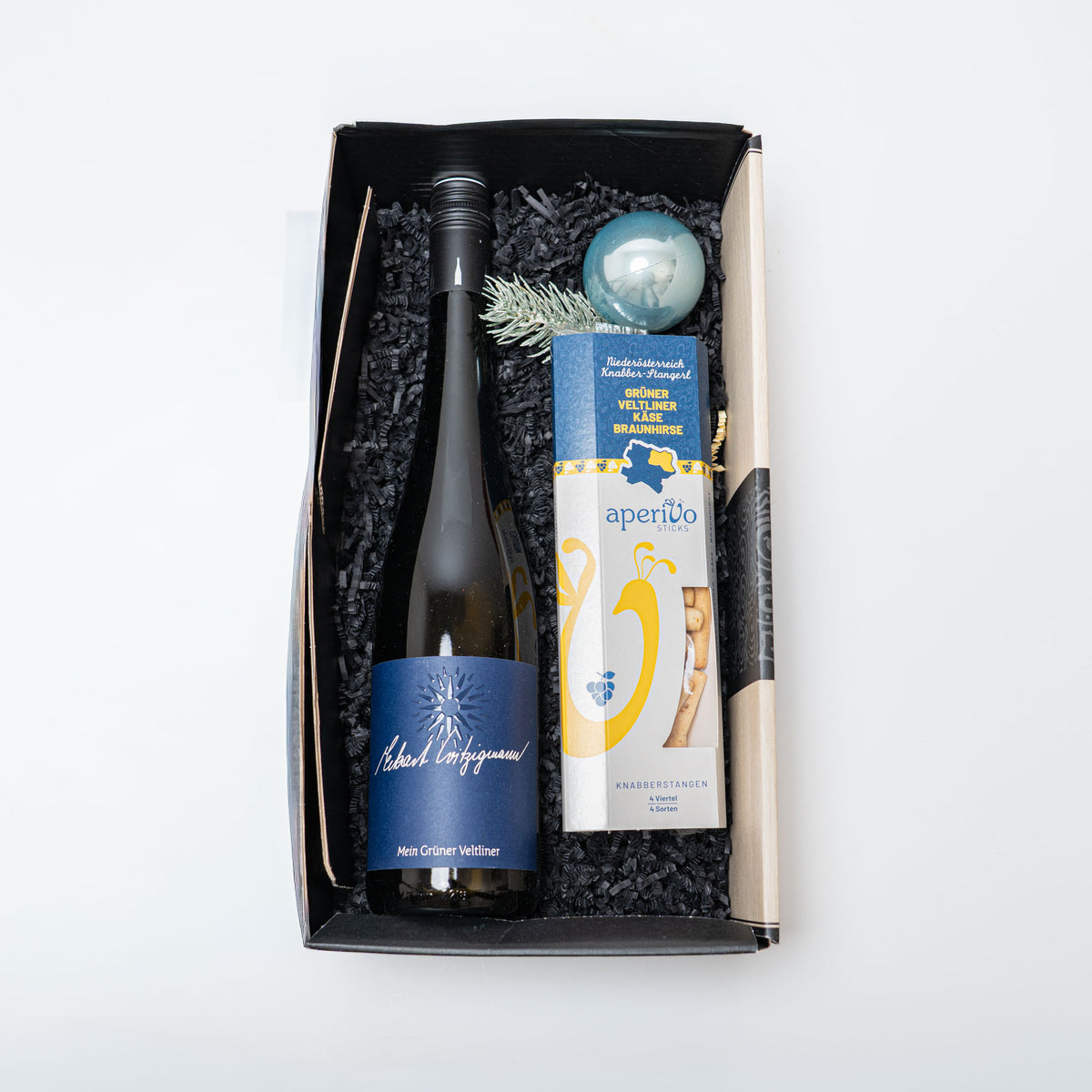 Witzigmanns Veltliner mit Knabberstangen